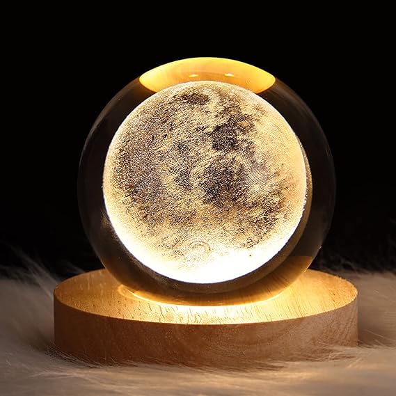 3D Galaxy Crystal Ball Night Light - Dwellus