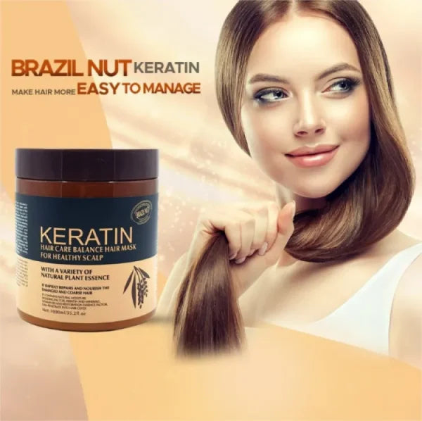 Brazil Nut Keratin Hair Mask & Hair Treatment – (500ml) - Dwellus