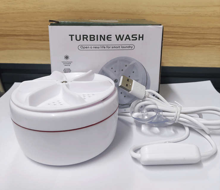 Mini Portable Washing Machine Ultrasonic Turbine Washer - Dwellus