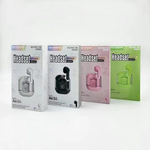 Air31 Earbuds Wireless Crystal Transparent And Bluetooth - Dwellus