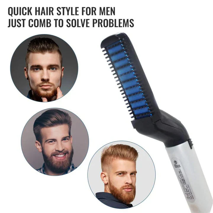 Electric Hair Straightener Comb For Men - Dwellus