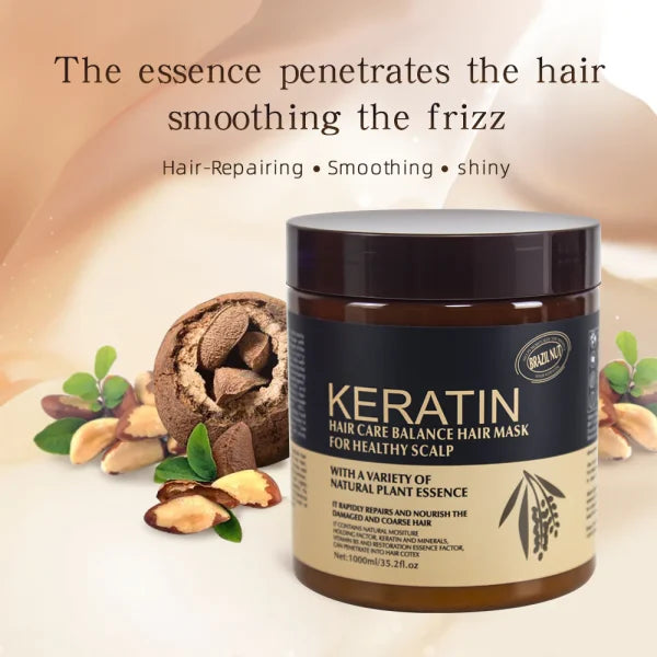 Brazil Nut Keratin Hair Mask & Hair Treatment – (500ml) - Dwellus