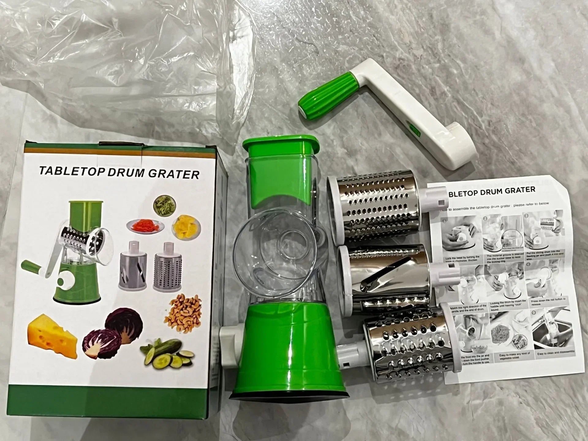 Multi-function 3 in 1 Drum Vegetable Cutter Slicer - Dwellus