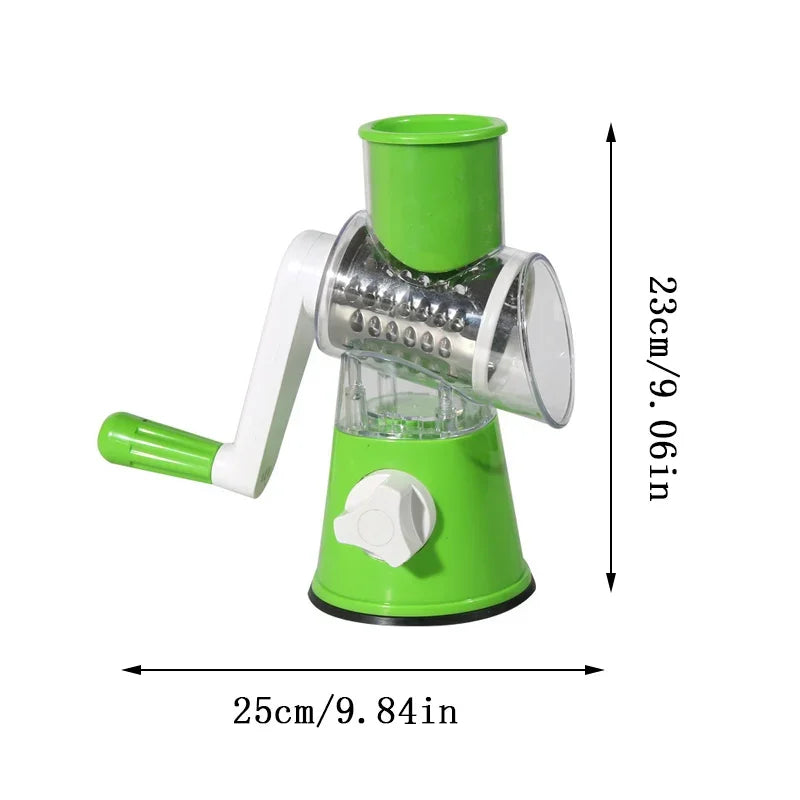 Multi-function 3 in 1 Drum Vegetable Cutter Slicer - Dwellus