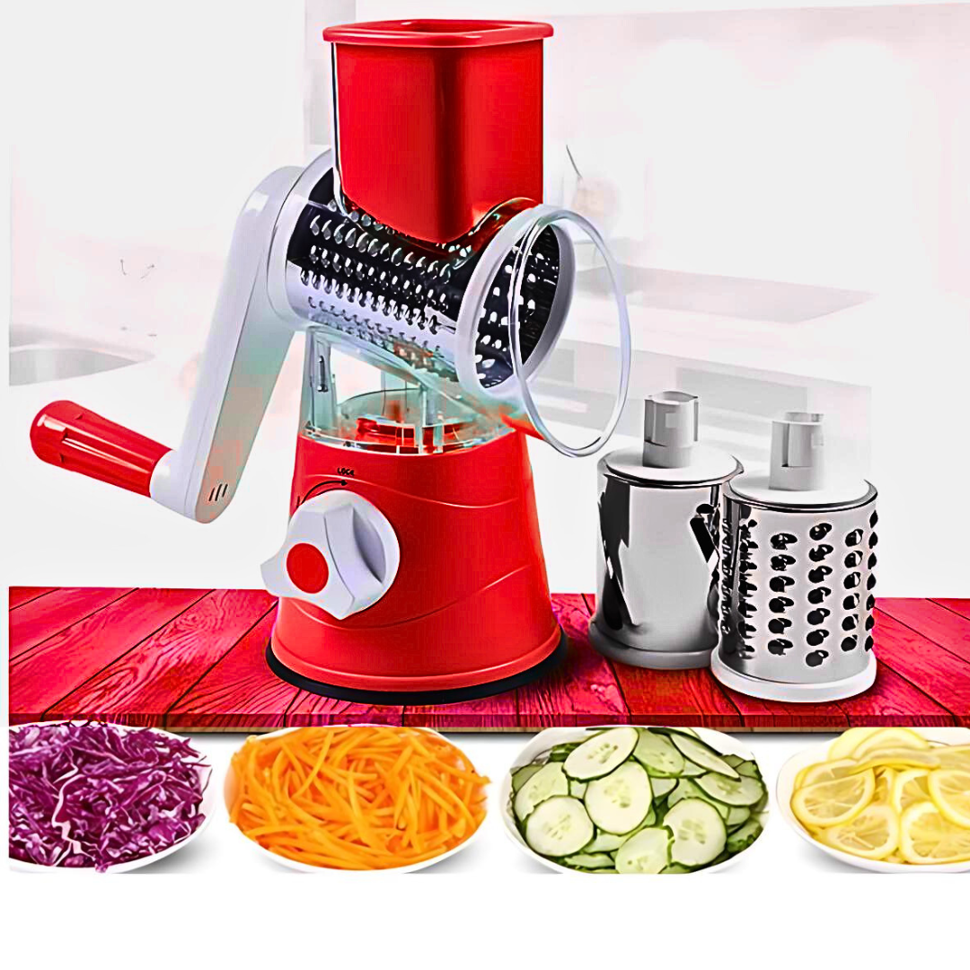 Multi-function 3 in 1 Drum Vegetable Cutter Slicer - Dwellus