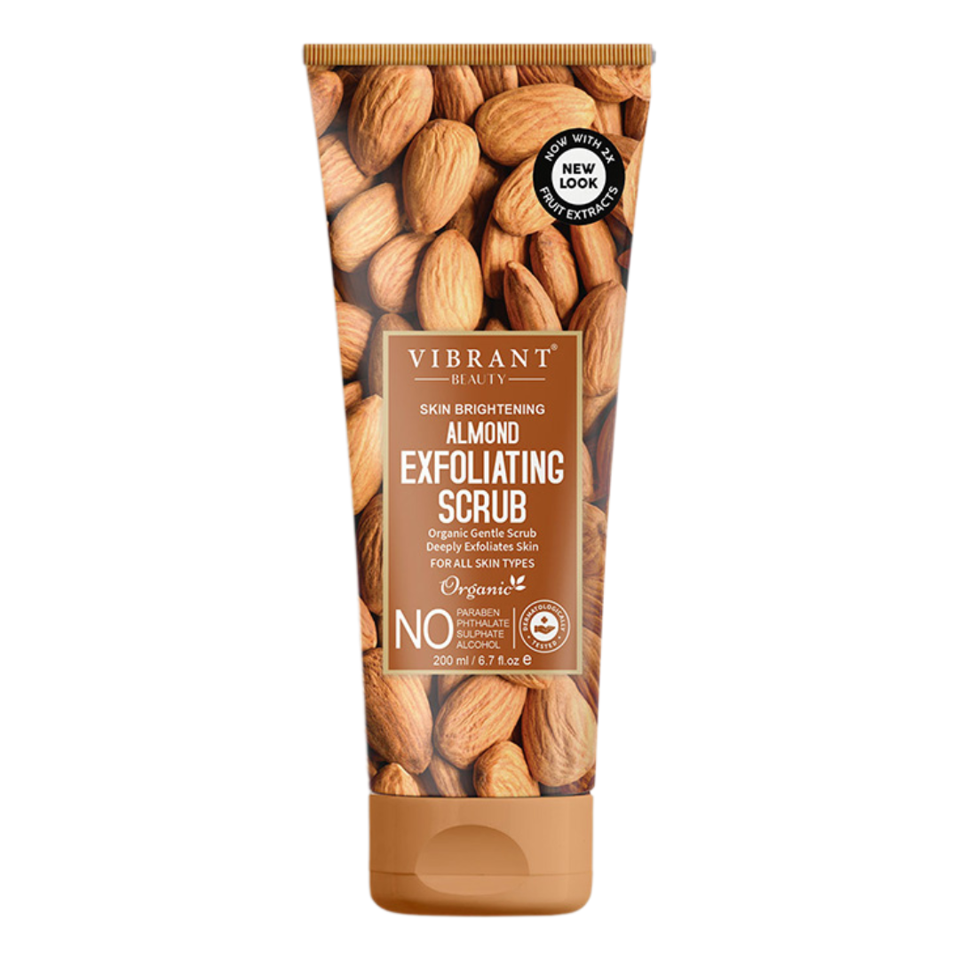 Vibrant Beauty Skin Brightening Almond Exfoliating Scrub