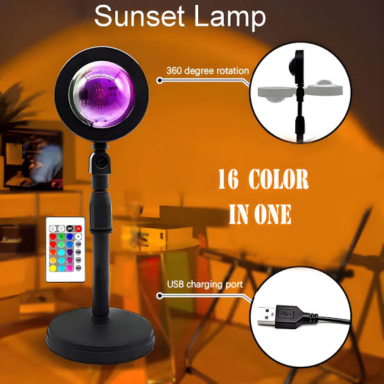 Sunset Lamp Multi Color - Dwellus