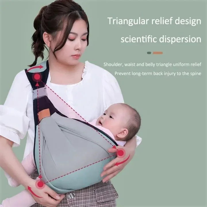 Adjustable Newborn Baby Carrier Sling Wrap - Dwellus