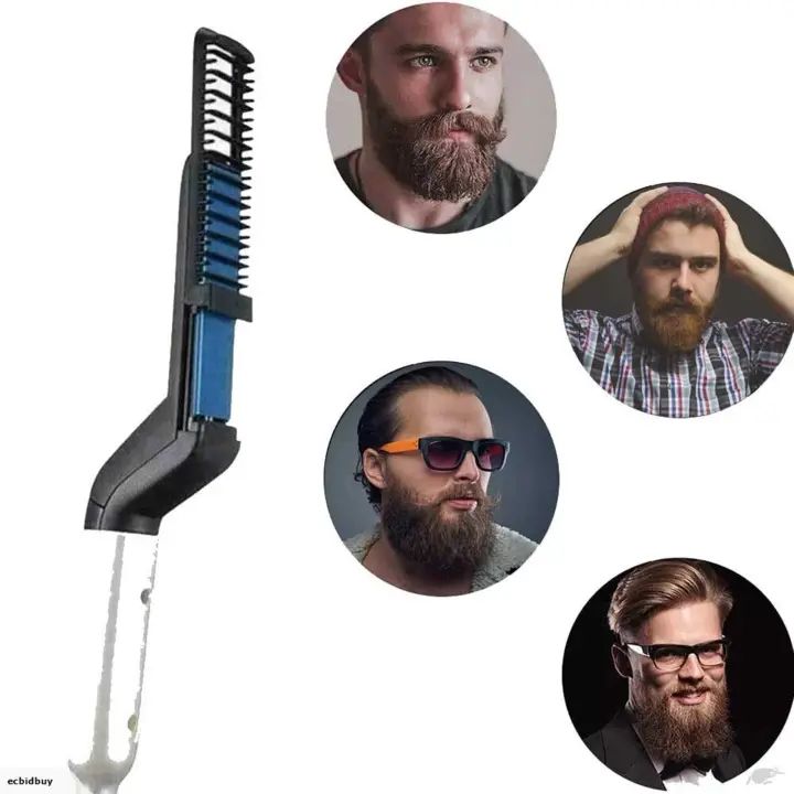 Electric Hair Straightener Comb For Men - Dwellus