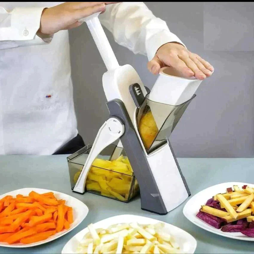 5 in 1 chopper mandoline slicer with dicing blade (Random Color) - Dwellus