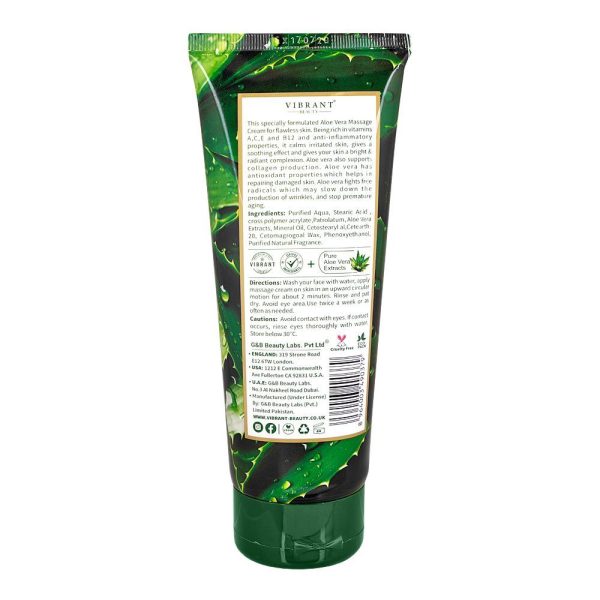 Vibrant Beauty Skin Brightening Aloe Vera Massage Cream