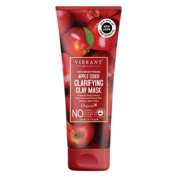 Vibrant Beauty Apple Clarifying Clay Mask for Skin Brightening