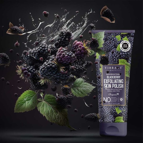 Vibrant Beauty Skin Brightening Blackberry Exfoliating Skin Polish