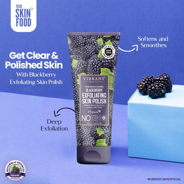 Vibrant Beauty Skin Brightening Blackberry Exfoliating Skin Polish