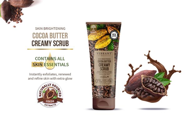 Vibrant Beauty Skin Brightening Cocoa Butter Creamy Scrub